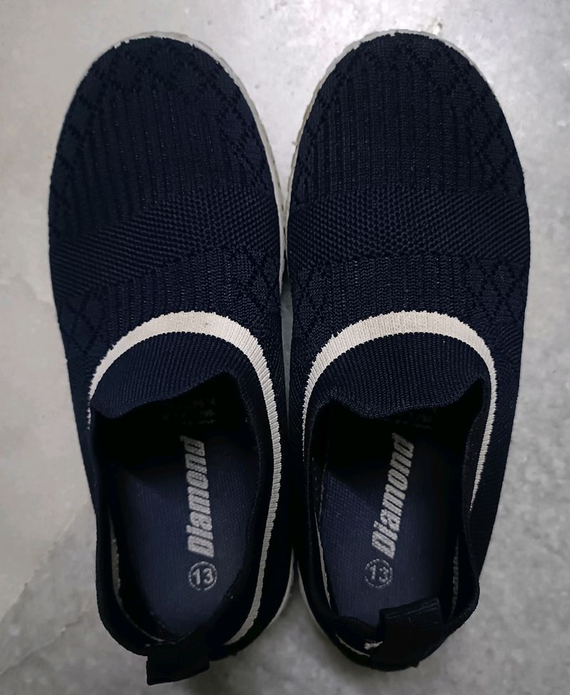 Navy blue Colour Shoes For Girl Kids