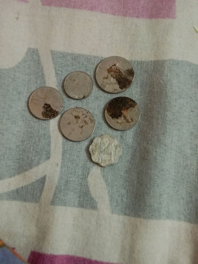 Antique Old Coins (1rupee,  50, 25 & 2paise)