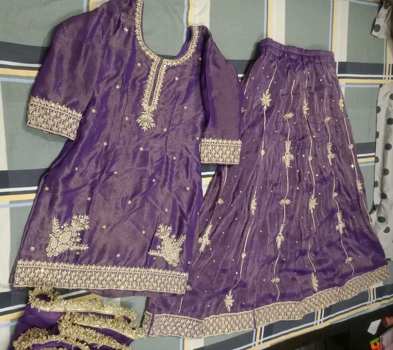 Short Kurti With Skirt Dupatta Very Pretty Dress