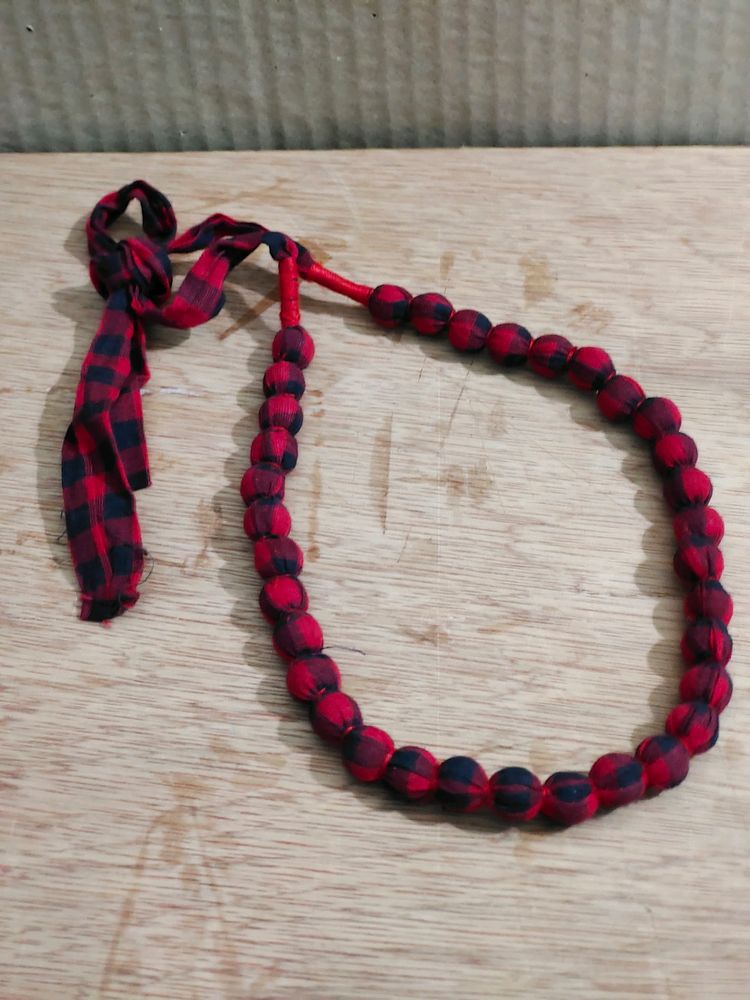 Brand New Ravishing Cotton Cloth Bead Necklace