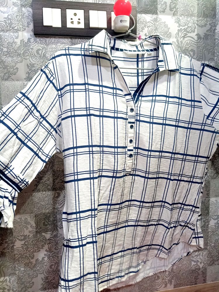 Women's Casual Checked Full Sleeves Shirt