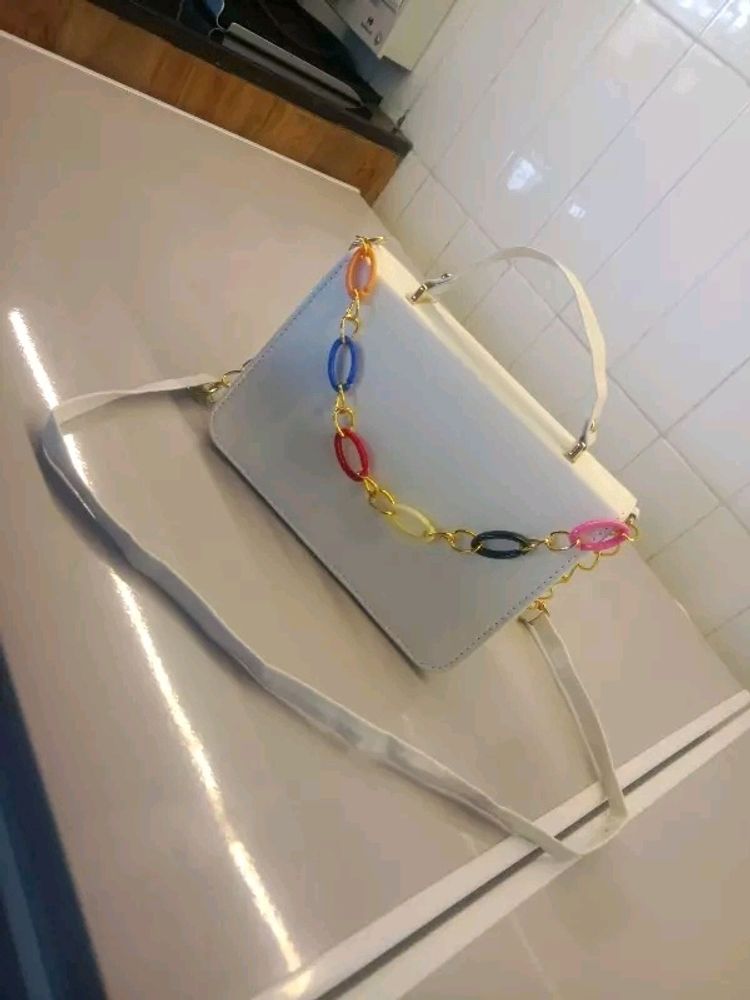 White Sling Bag