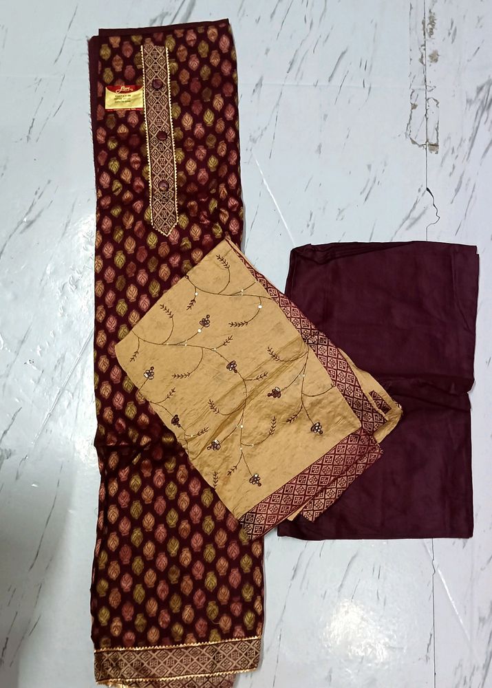 Banarsi Suit set Fabric Material Unstitched