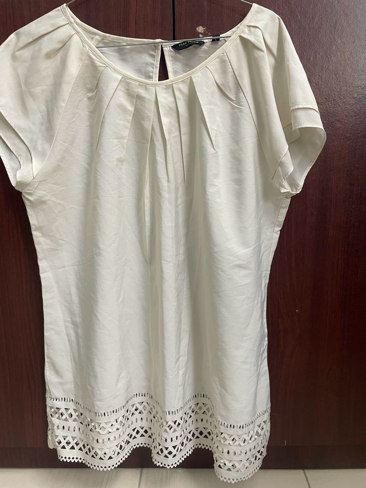 White Top With Cutwork