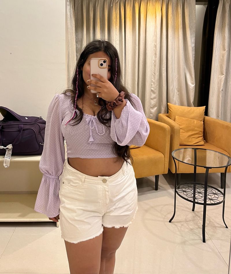 Lilac Crop Top