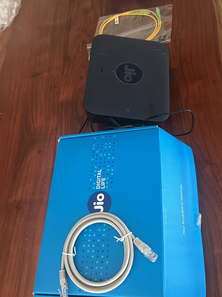 Jio Wifi Modem= Home Gateway+ Adapter+ethernet Cab