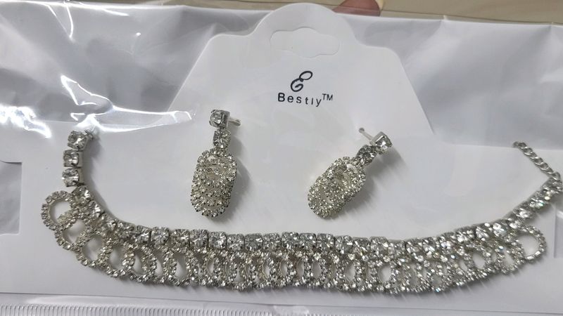 Silver Set With Earings