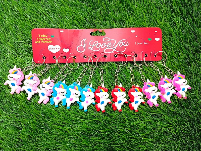 Set Of 12 Unicorn 🦄 Keychains