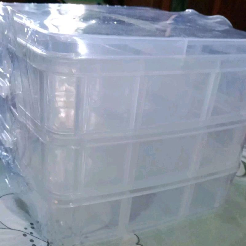 Transparent jewellery Box Organiser