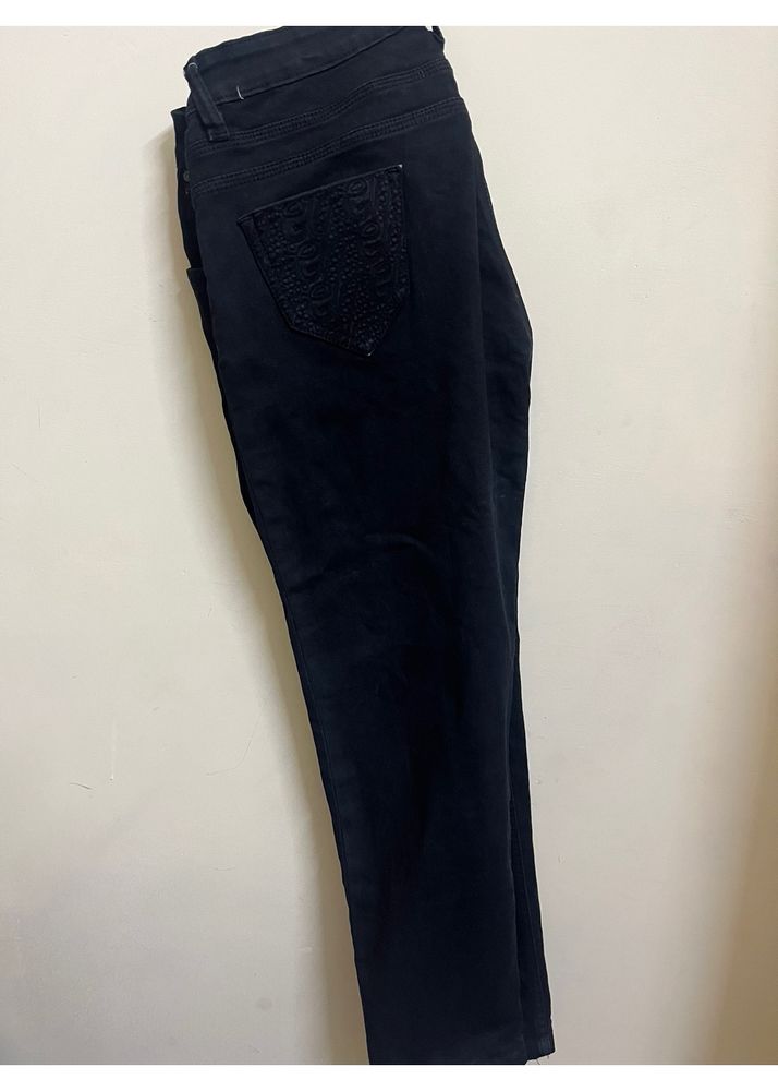 Denim jeans, black colour