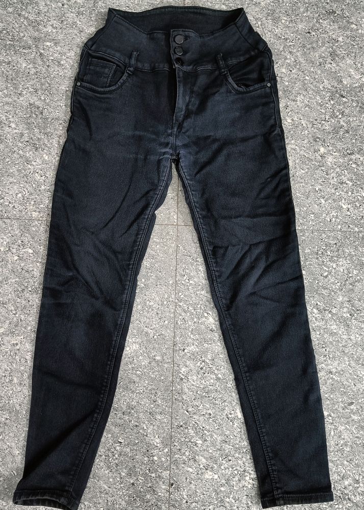 Black High Waist Jeans