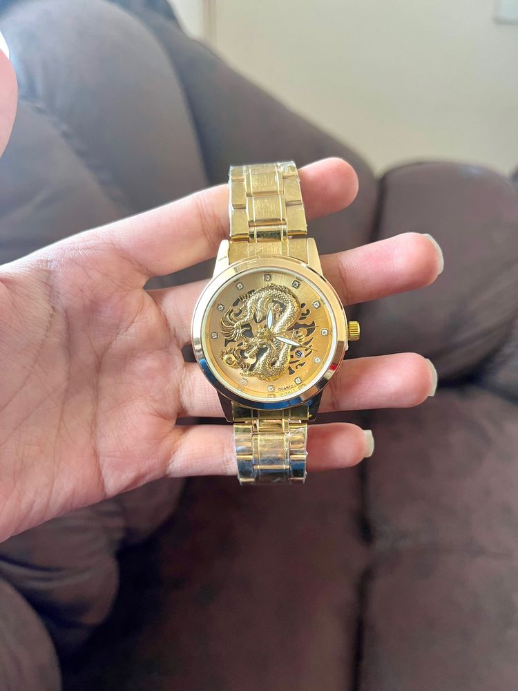 Imported golden watch