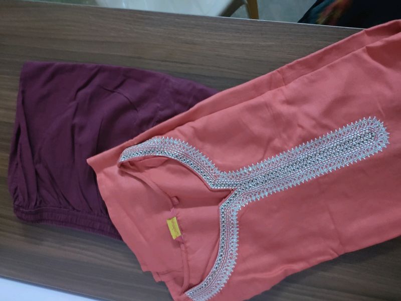 Silk Kurta With Pant