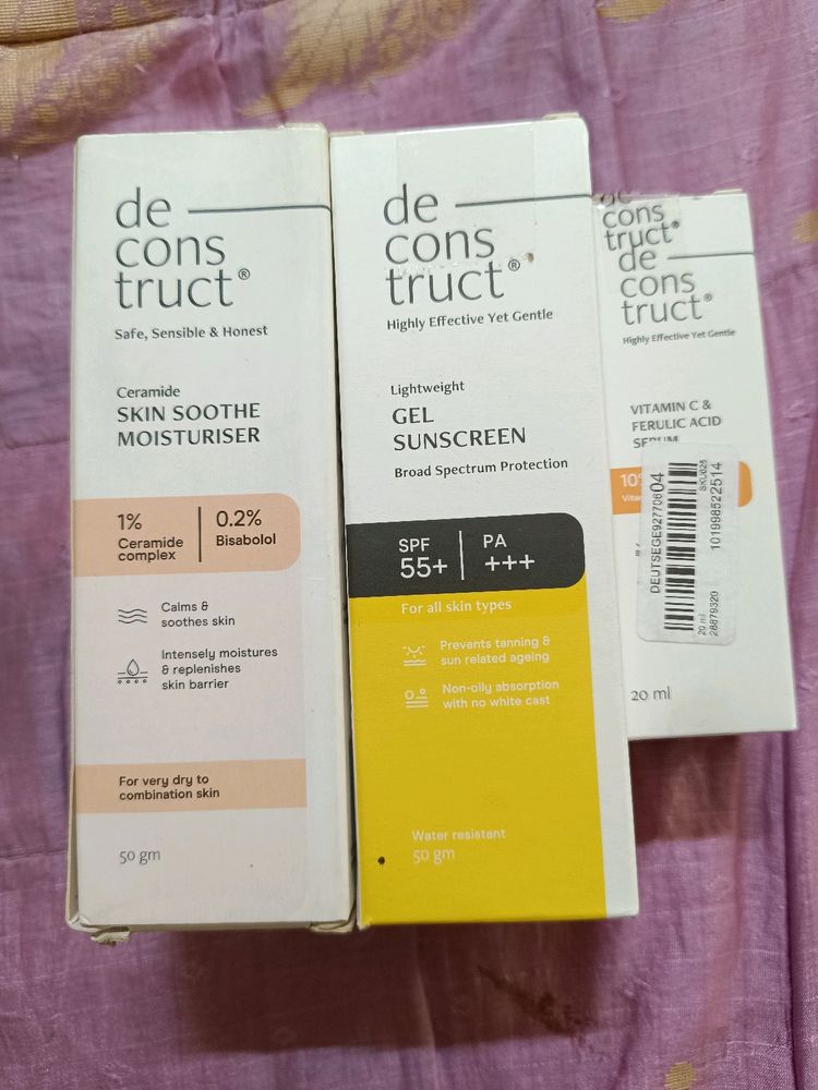 Deconstruct Combo Of Sunscreen Serum Moisturizer