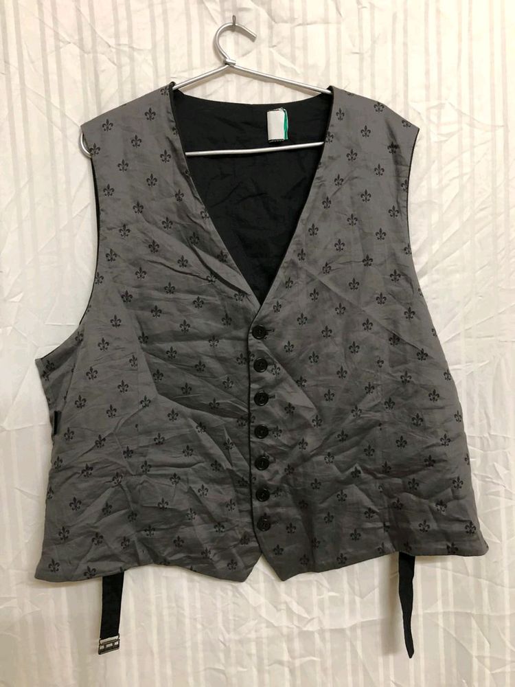 John Varvatos Grey Waistcoat