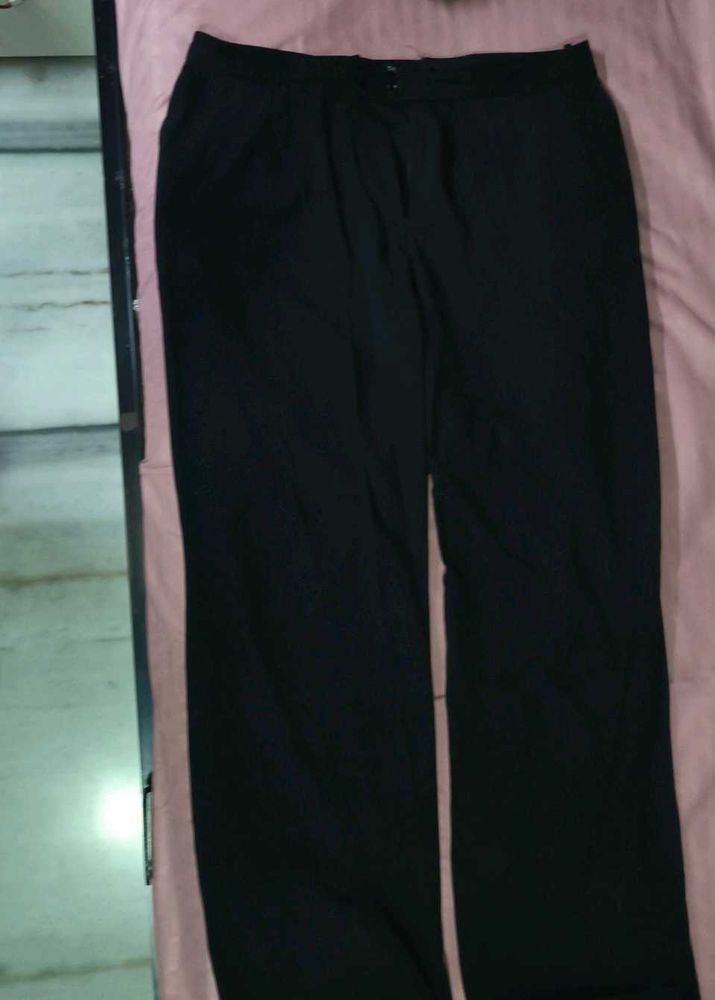 Black Formal Trousers (Wide Leg)