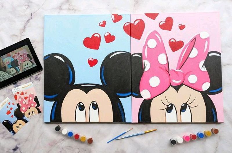 Set Of 2 Mini Canvas Painting11