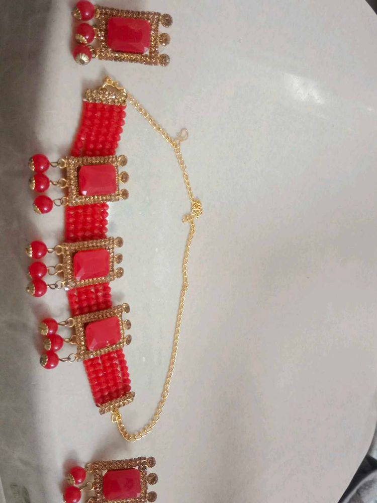 Red Golden Necklace