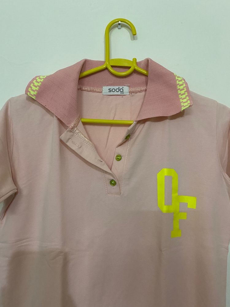 Peach Polo Tshirt