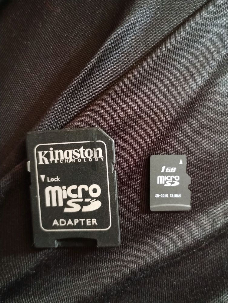 Kingston Adaptor With Memory Card 1gb