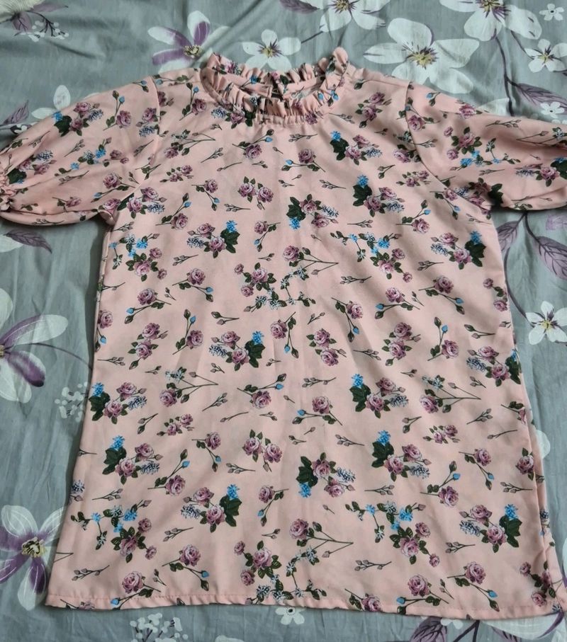 Floral Pink Top Women