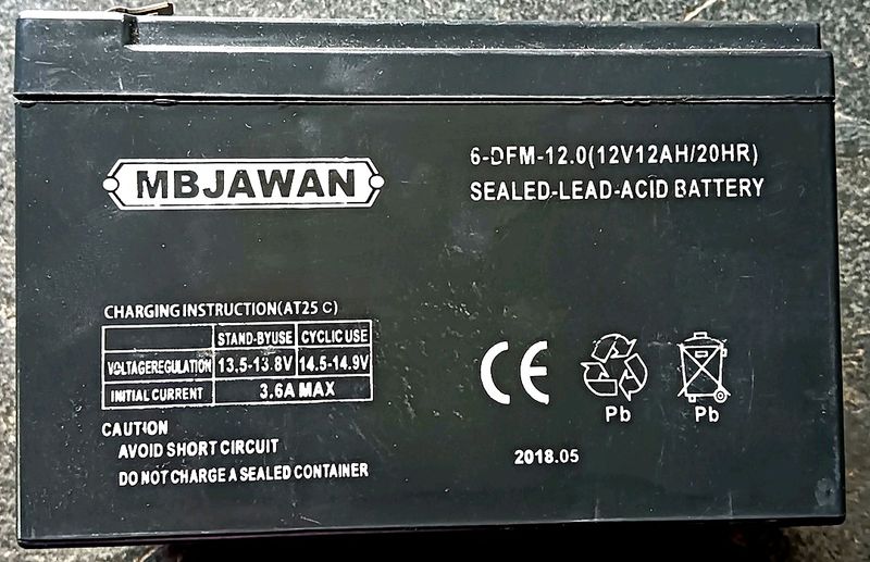 battery 12v12AH/20HR sealed-lead-acid