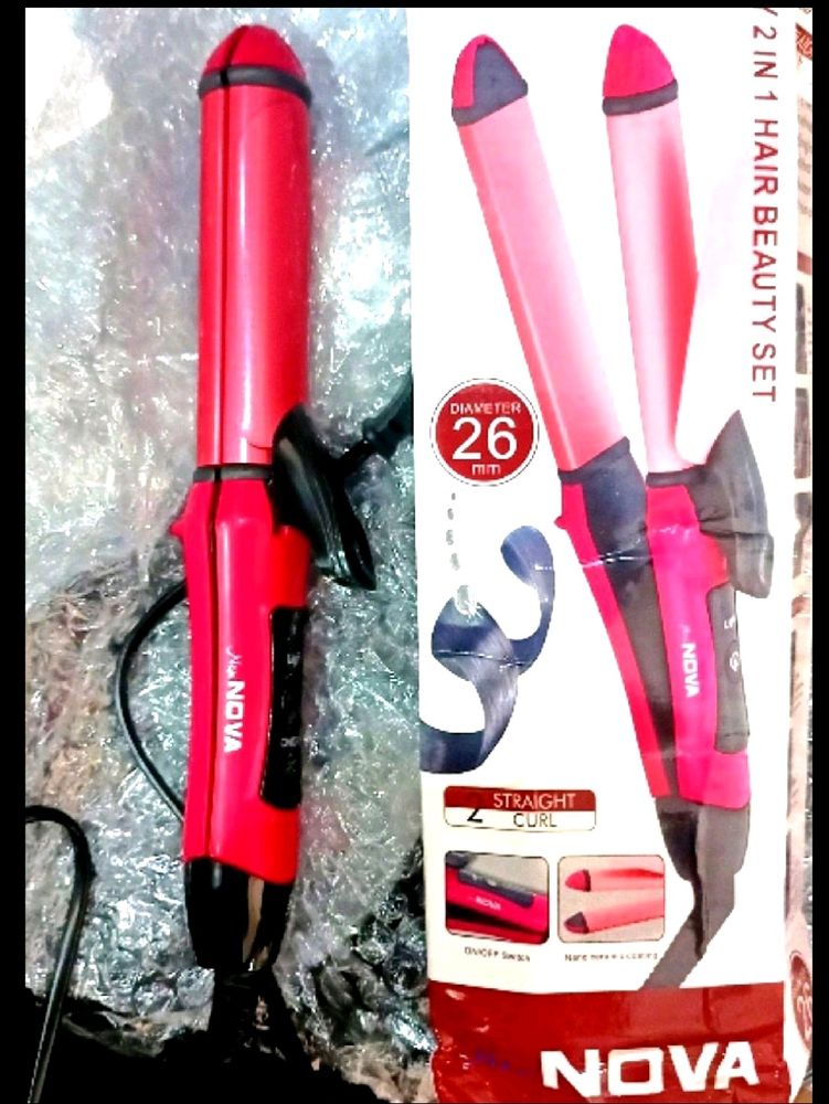 2in1 Hair straightener