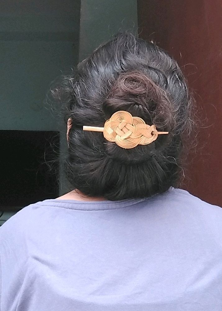 Handcrafted Bamboo Stylish  Hair Clip