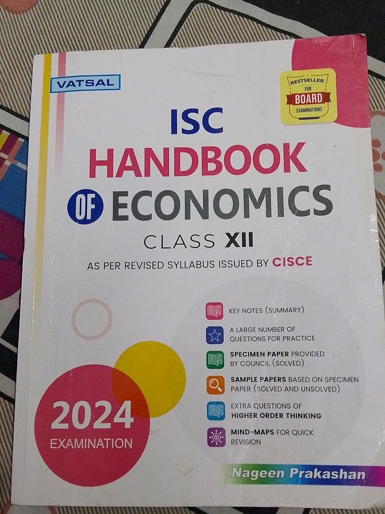 Economics Handbook Class 12th As Per Revise Syllab