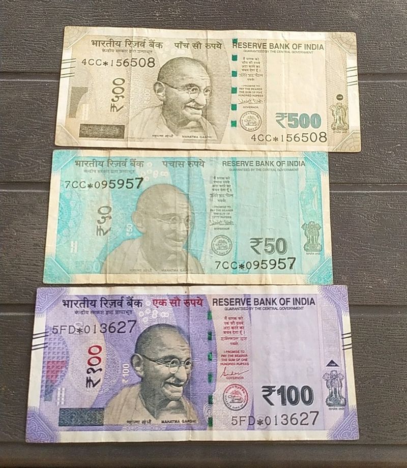 500  , 100 & 50 Rs Star Notes