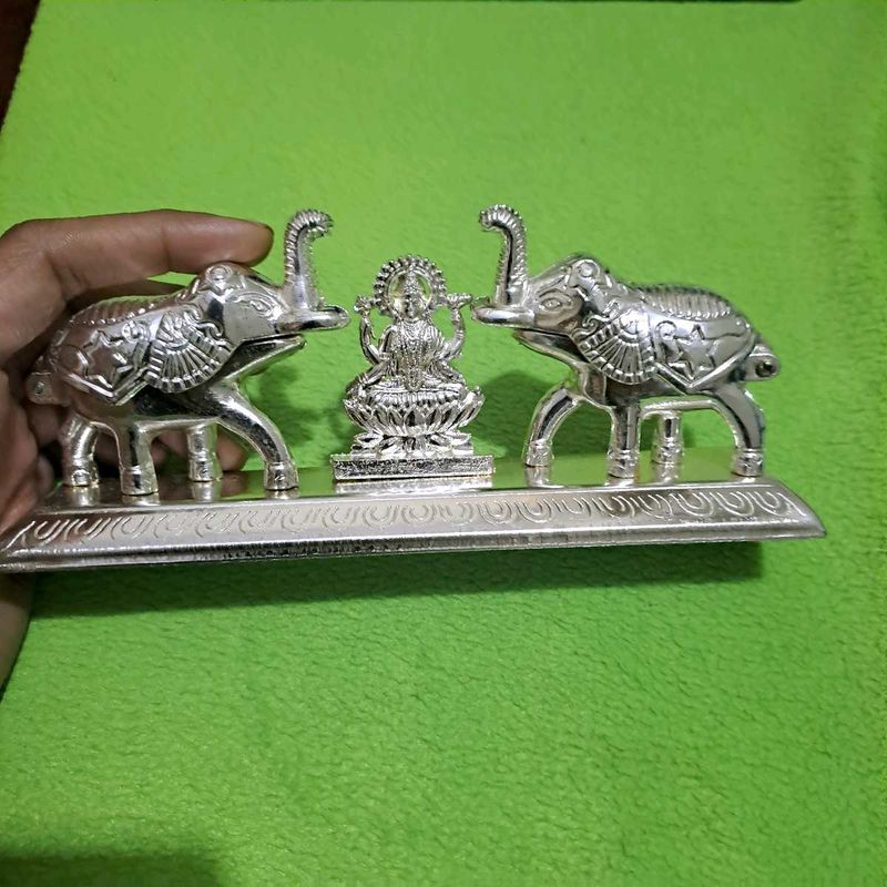 Metal Gajalakshmi Kumkum Stand