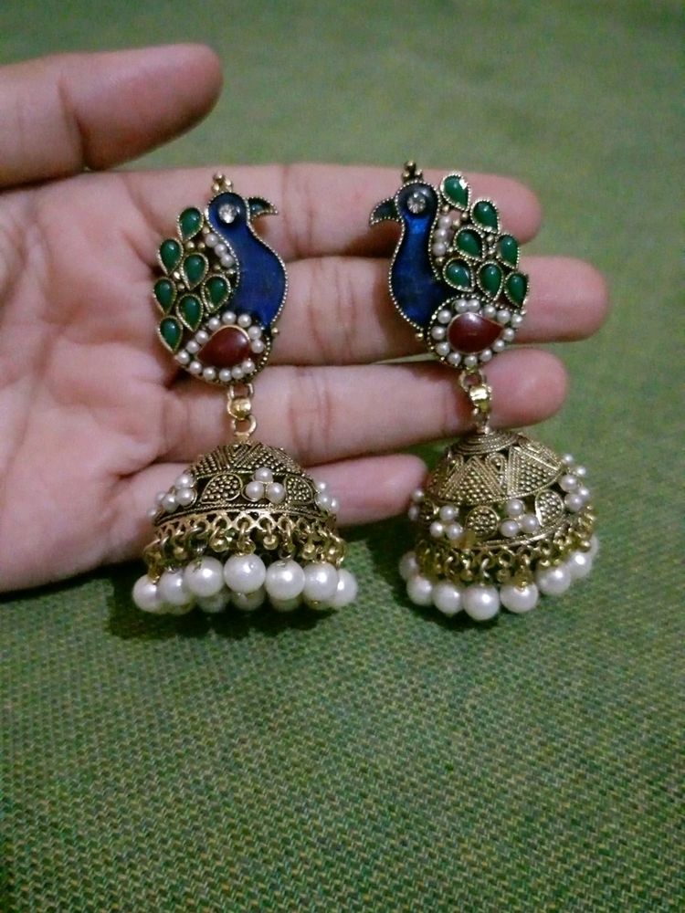 New Peacock Style Jhumka....