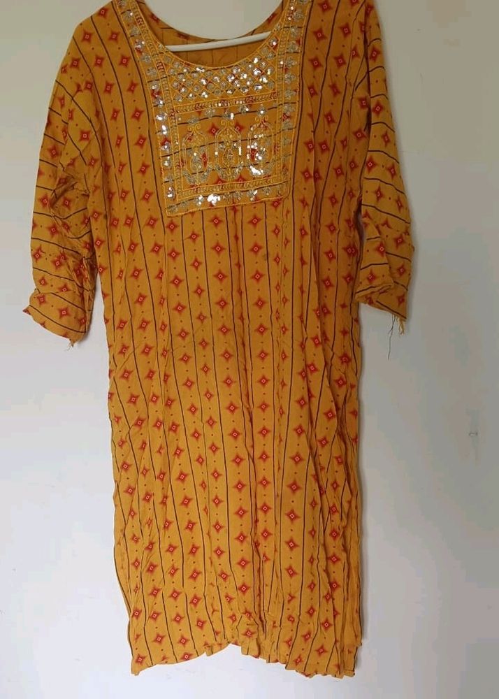 Yellow Kurti