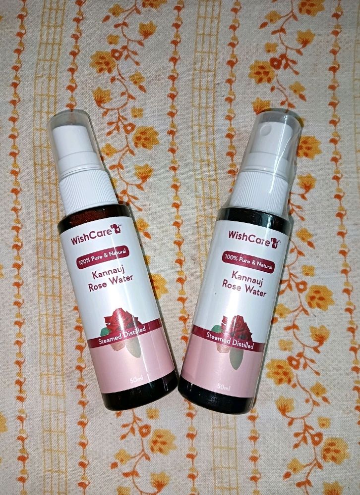 2 New Pack Of 100% Pure Kannauj Rose Water, Unused