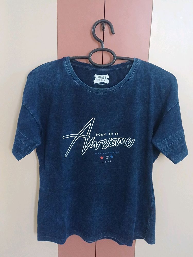 Navy Blue Coloured Top