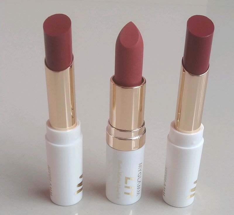 Combo Of 3 Lipstick