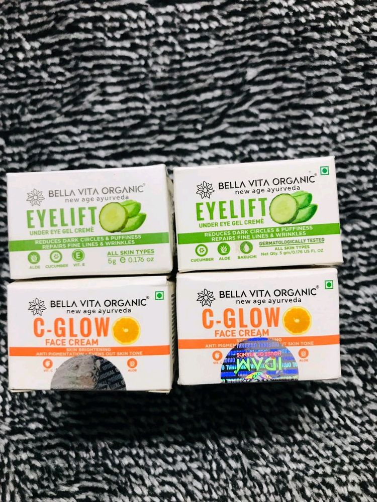 Bella Vita Organic Eyelift & C Glow Pack Of 4