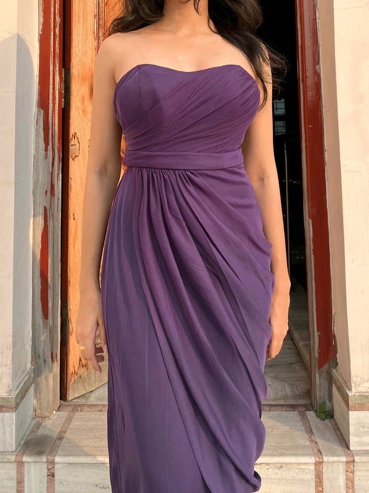 Draped Cocktail gown