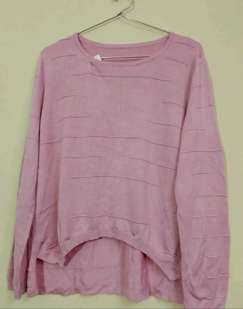 Pink Woolen Soft Top