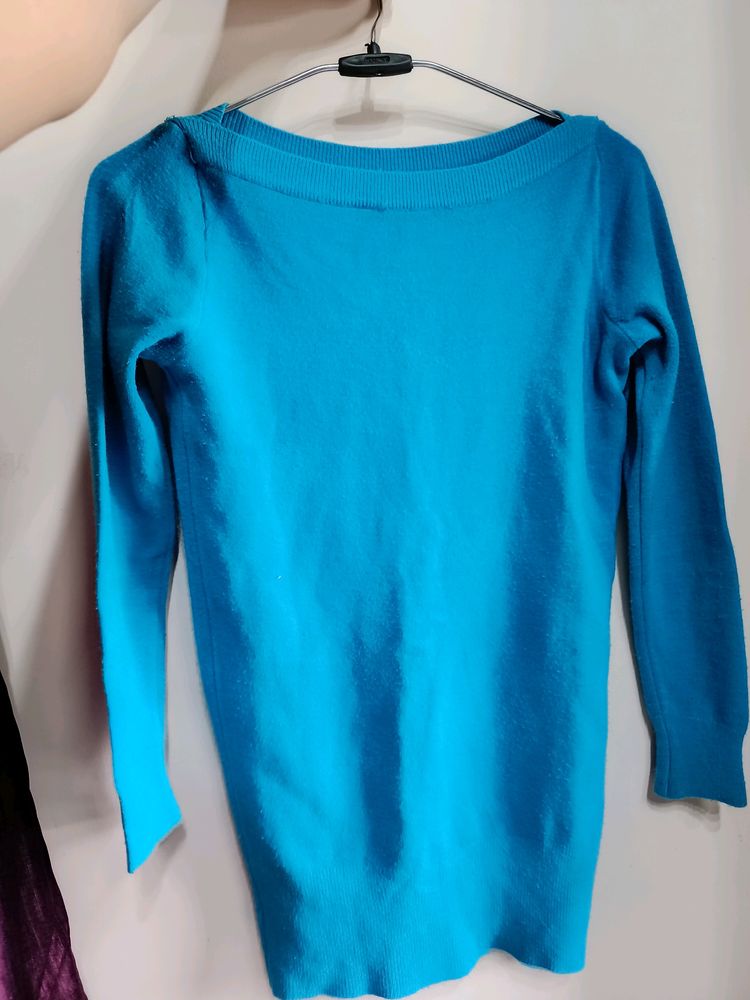 Women Blue Sweater