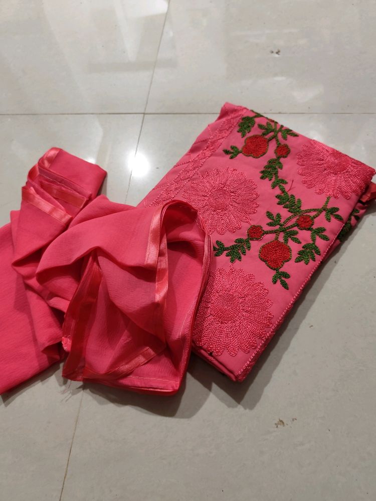 Satin Suit Sale With Emboirdayr Work