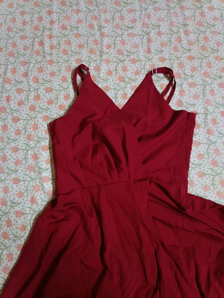 Redish Maroon Partywear Gown