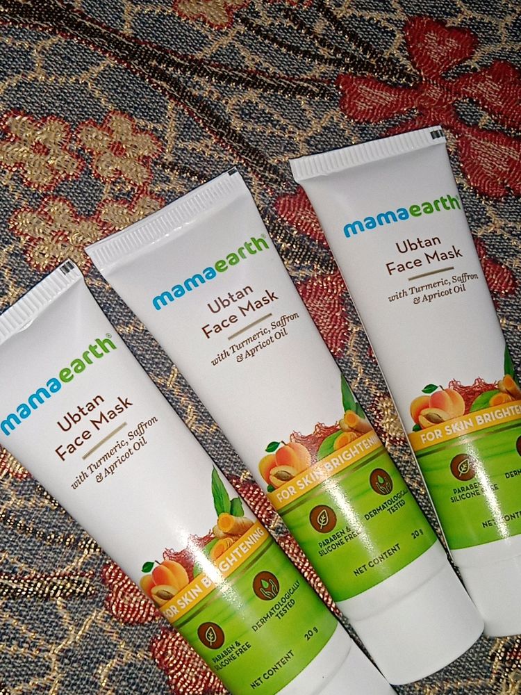 skincare essentials by mamaearth pack of 3 facemask