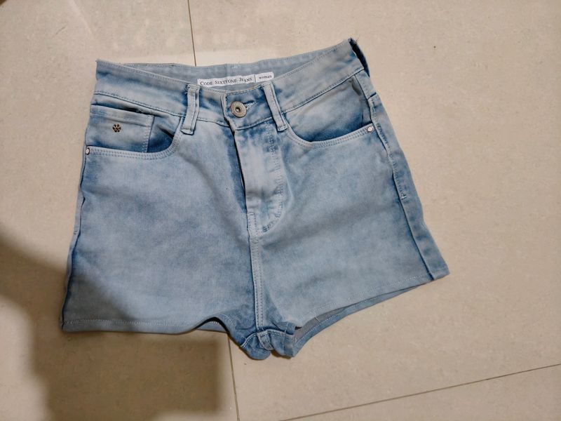 Blue Denim Shorts