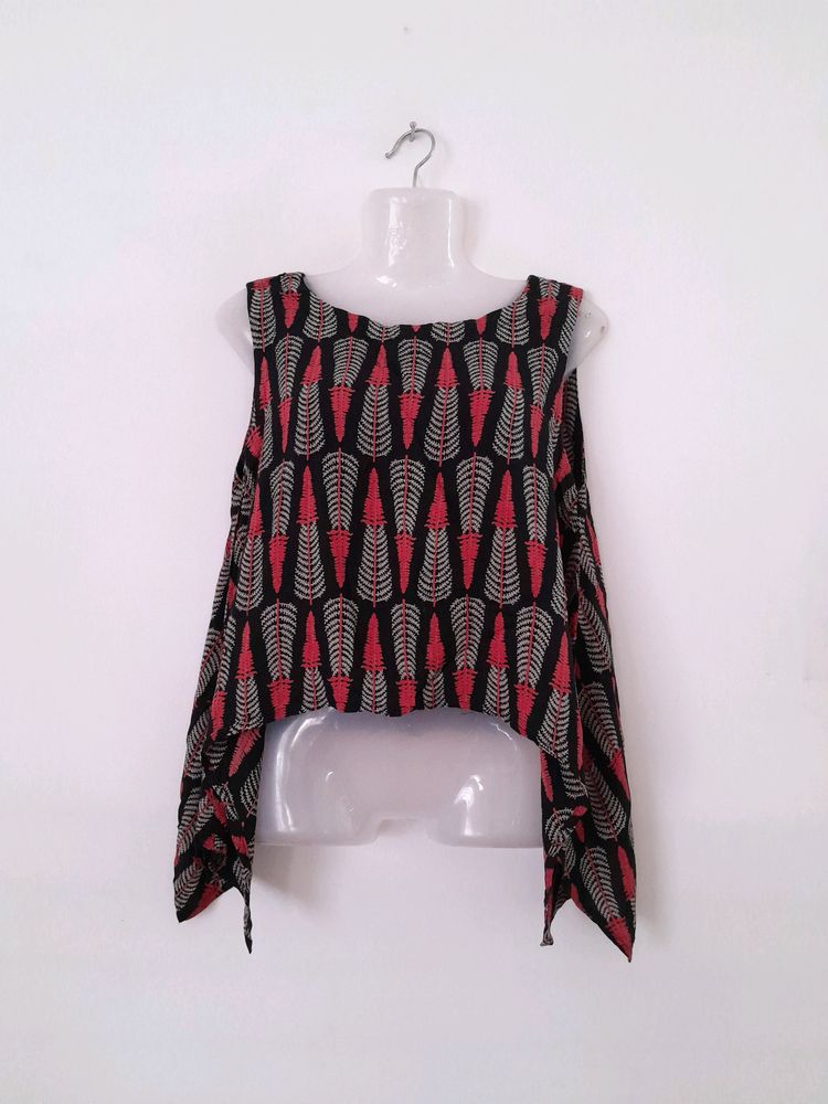 Black Printed Top (Women's)