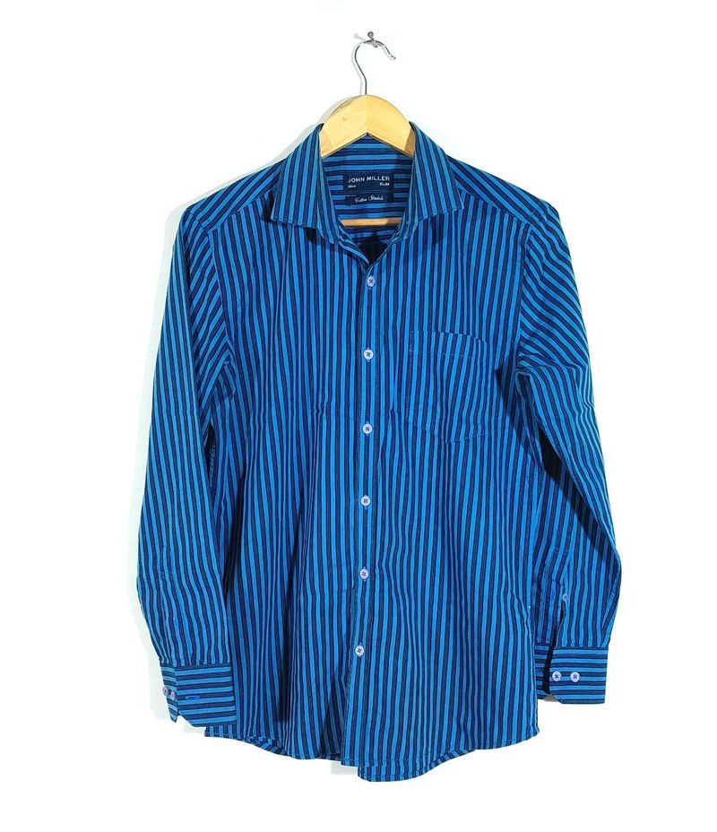 Blue Striped Shirt For Men's