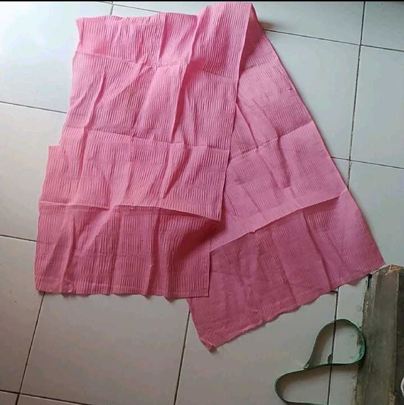 New Pink Crimped Unstitched Cloth Peace