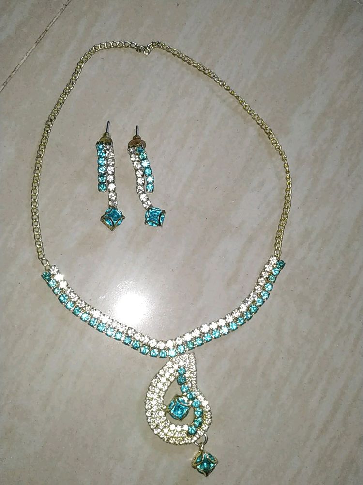 Blue Stone Jewellery Set