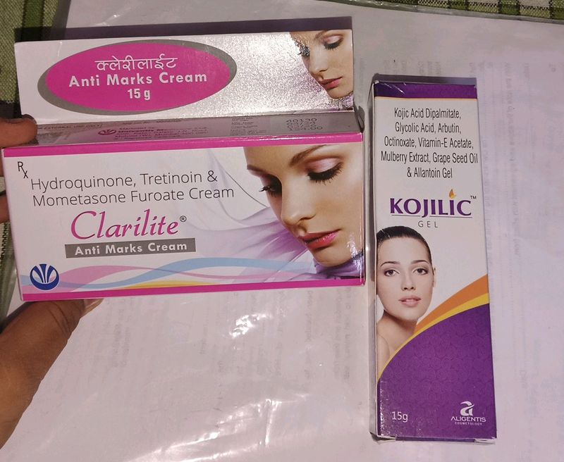 Kojilic Gel + Clarilite Cream