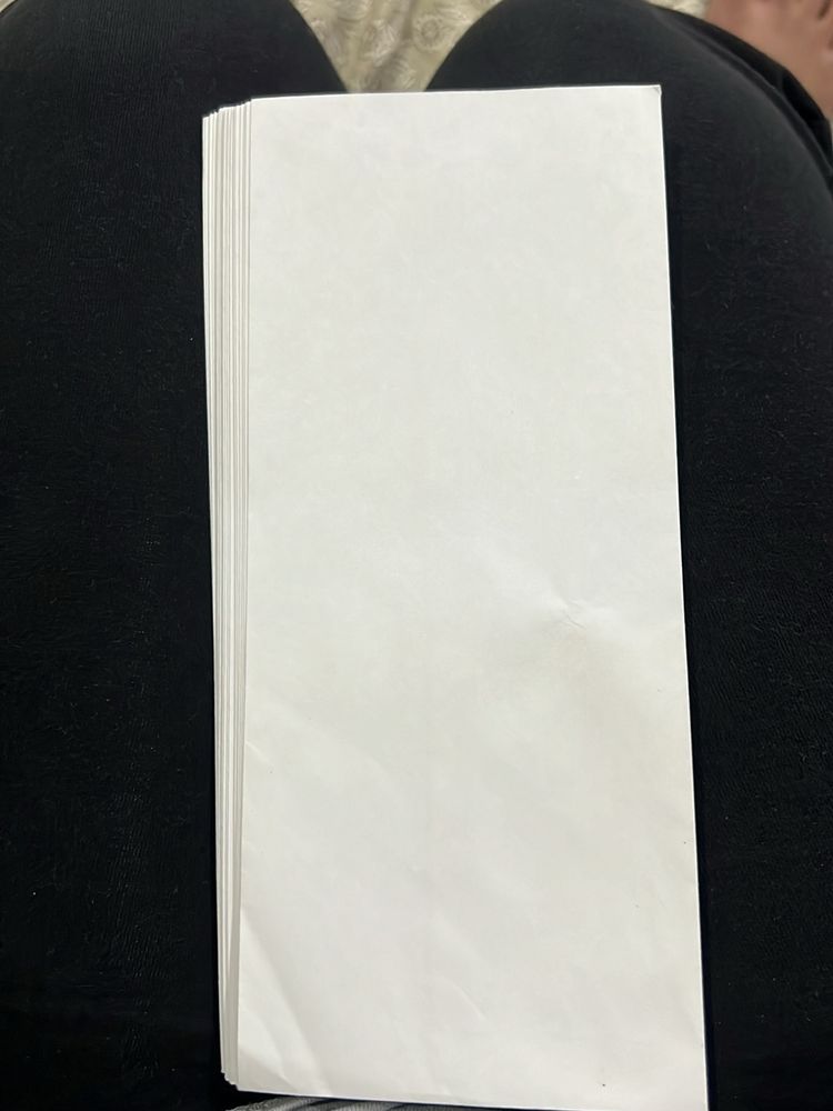 White Empty Envelopes 25 Pieces